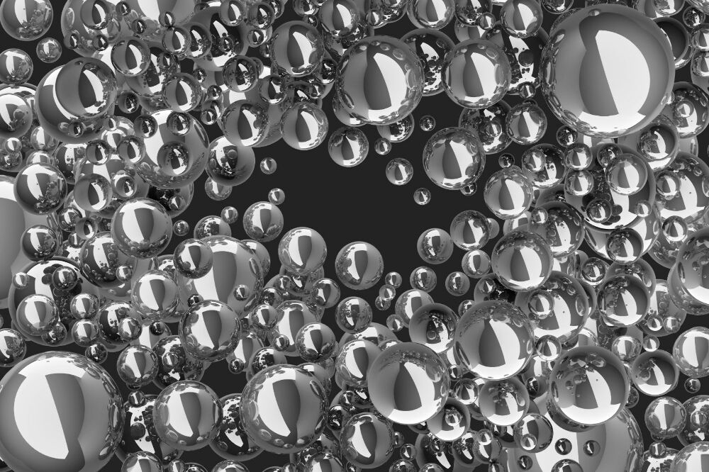 3d fototapeta Abstraktné pozadie 3d bubliny