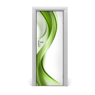 Fototapeta samolepiace na dvere Zelená vlna