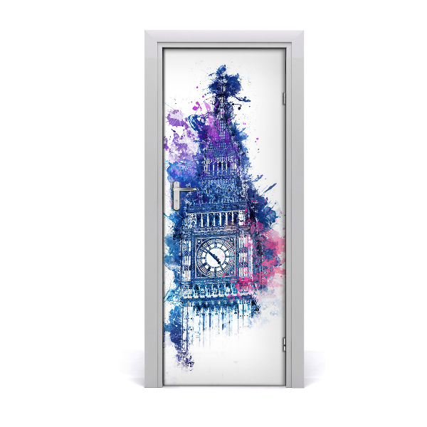 Fototapeta na dvere Akvarel Big Ben