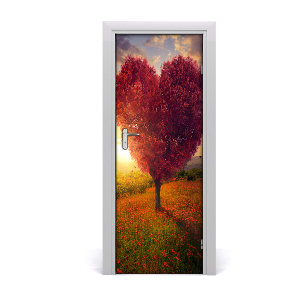 Fototapeta samolepiace na dvere Srdcový strom
