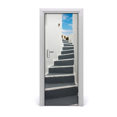 Fototapeta samolepiace na dvere Schody na Santorini v Grécku