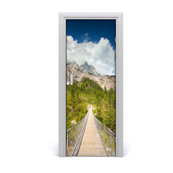 Fototapeta samolepiace na dvere Most v horách