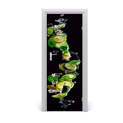 Fototapeta na dvere Limetkovo-citrónový nápoj