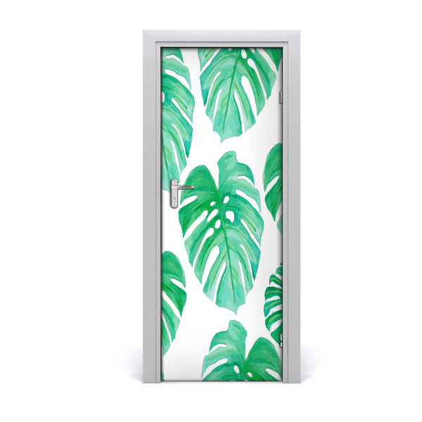 Fototapeta samolepiace na dvere Tropické listy Monstera
