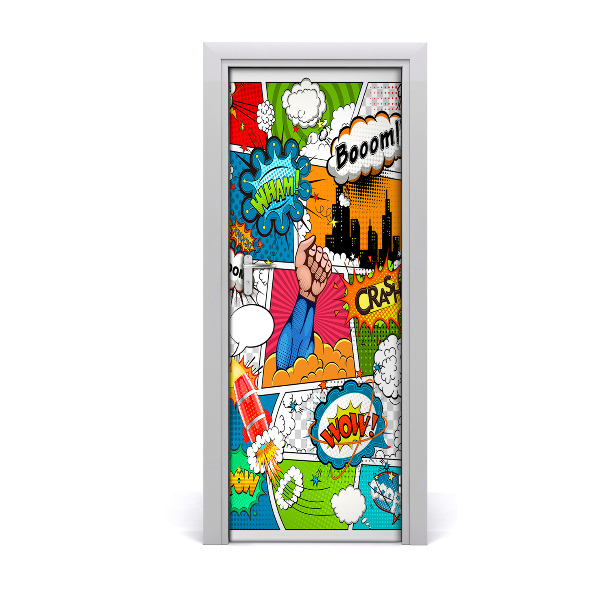 Fototapeta samolepiace na dvere Komiksový pás