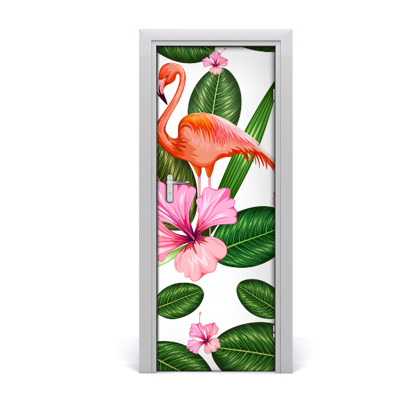 Fototapeta samolepiace na dvere Plameniaky kvety