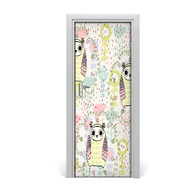 Fototapeta na dvere Sovy