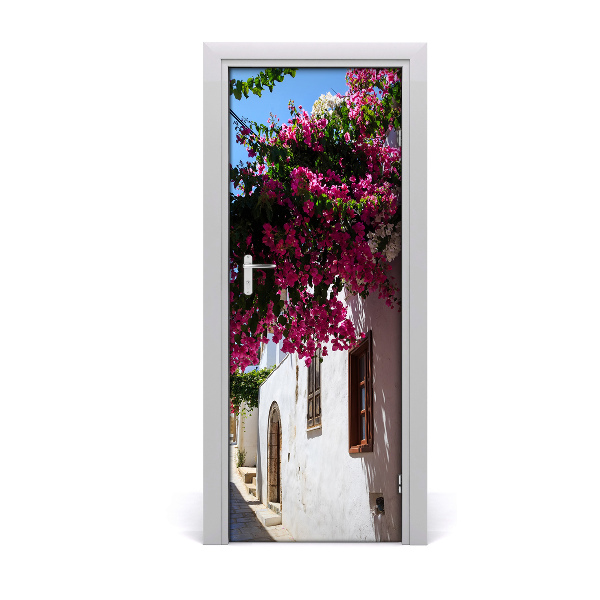 Fototapeta samolepiace na dvere Rhodos Grécko kvety