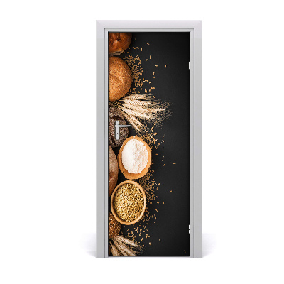 Fototapeta samolepiace na dvere Fazuľové pečivo múka
