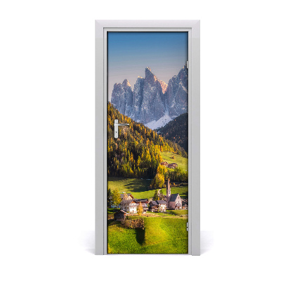 Fototapeta samolepiace na dvere Horské mestské údolie