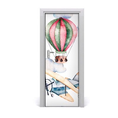 Fototapeta na dvere Balóny a lietadlá