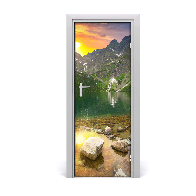 Fototapeta samolepiace na dvere Horské jazero