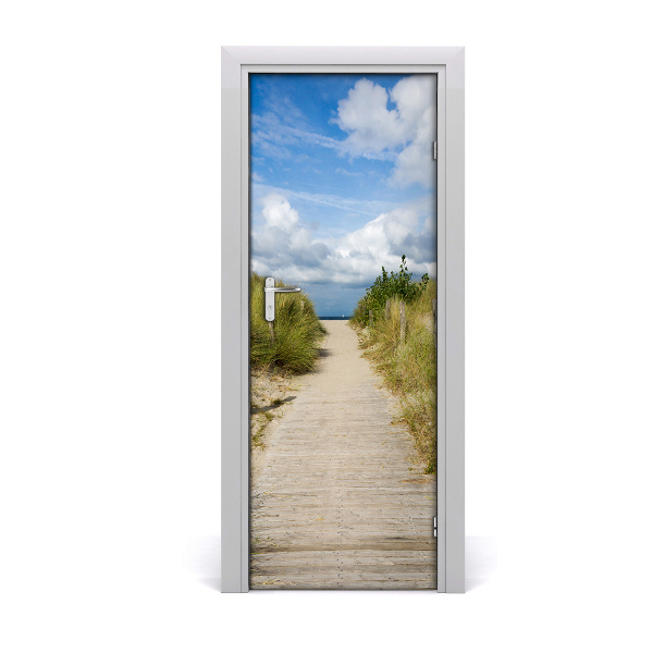 Fototapeta na dvere Cesta oblak pláž