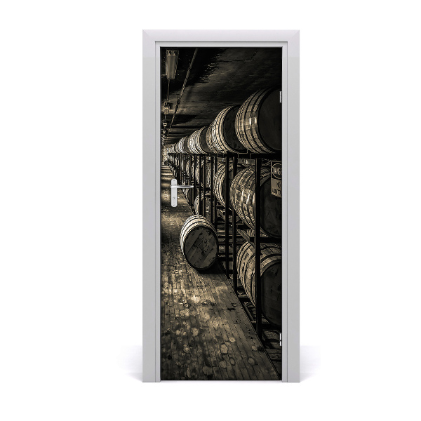 Fototapeta samolepiace na dvere Dubové sudy Bourbon