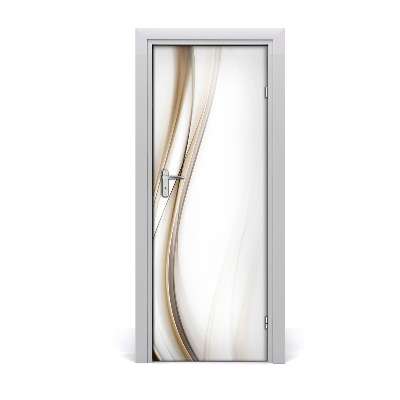 Fototapeta samolepiace na dvere Béžová vlna