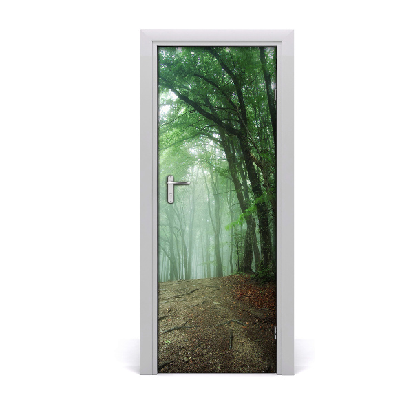 Fototapeta na dvere Hmlový les