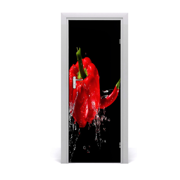 Fototapeta na dvere Papriky