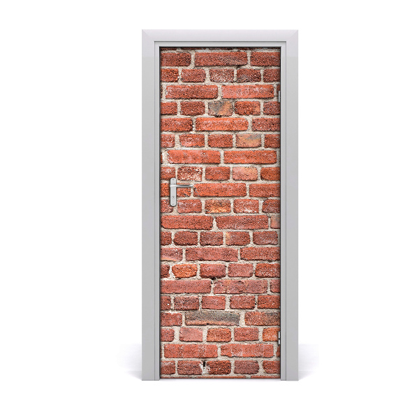 Fototapeta na dvere Červená tehlová stena