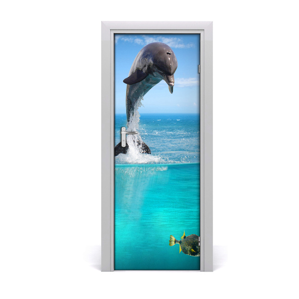 Fototapeta na dvere Oceán s delfínmi