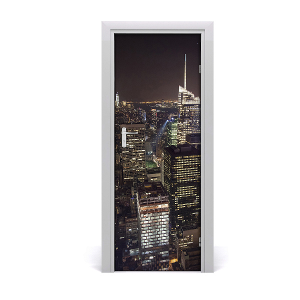 Fototapeta samolepiace na dvere New York v noci