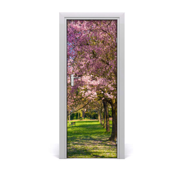 Fototapeta na dvere Ružové stromy