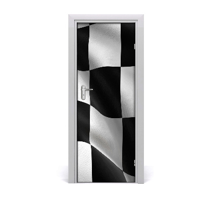 Fototapeta samolepiace na dvere Čiernobiele pozadie vlajky