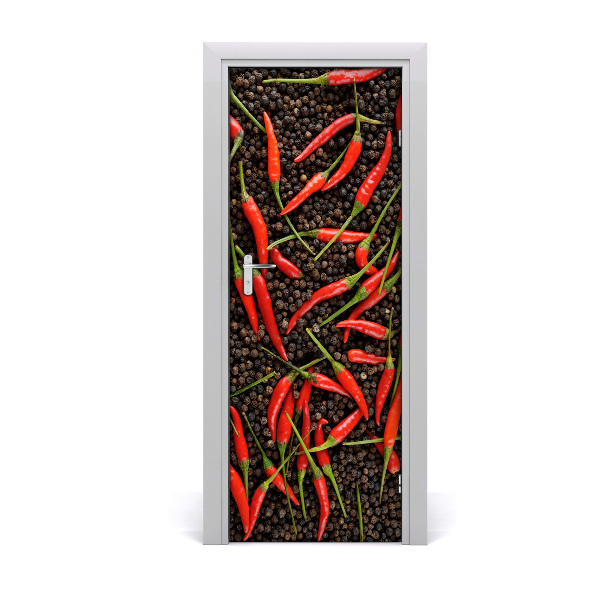 Fototapeta samolepiace na dvere Chilli papričky
