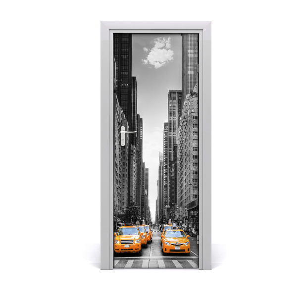 Fototapeta na dvere Žlté taxíky New York