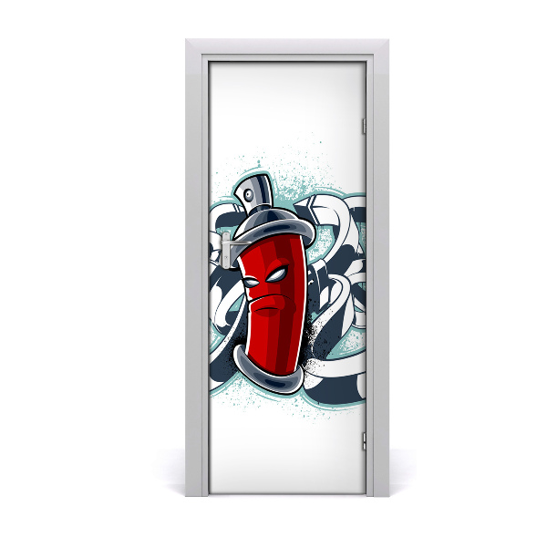 Fototapeta samolepiace na dvere Graffiti červenou farbou v spreji