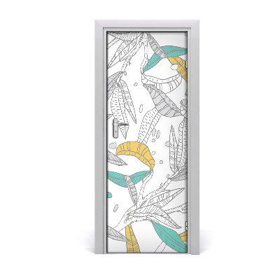 Fototapeta samolepiace na dvere Farebné listy