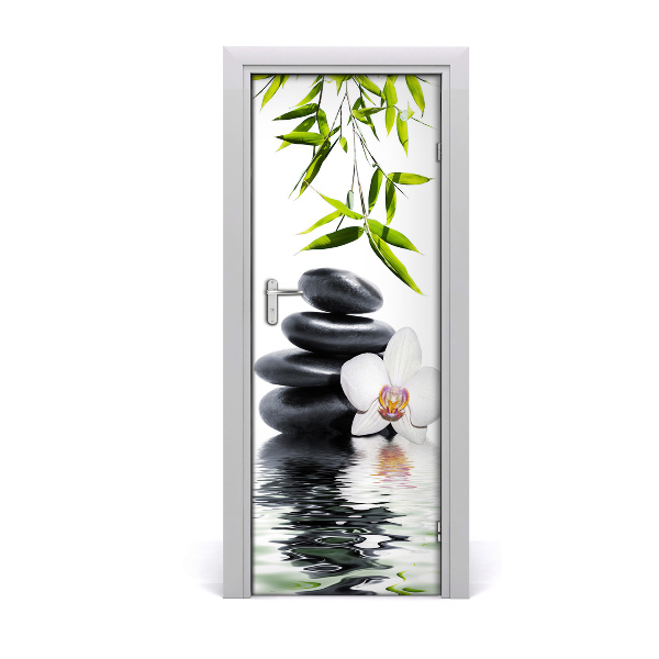 Fototapeta na dvere Orchideové kamene