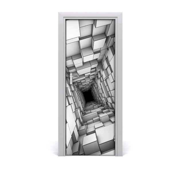 Fototapeta na dvere Tunel z kociek