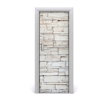 Fototapeta na dvere Biela kamenná stena