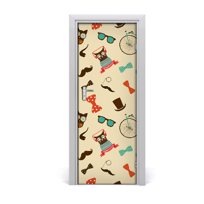 Fototapeta na dvere Okuliare na bicykli so sovou