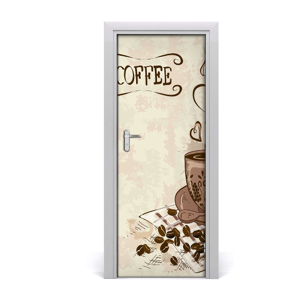 Fototapeta na dvere Aromatická káva