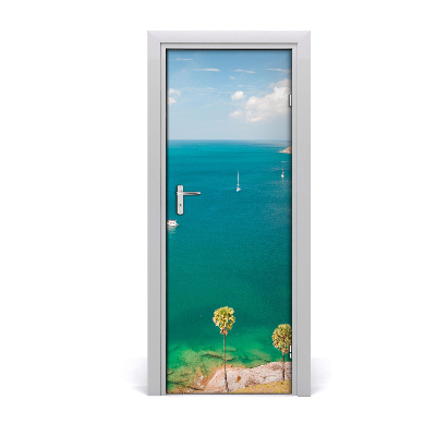 Fototapeta samolepiace na dvere Jachty Thajsko voda