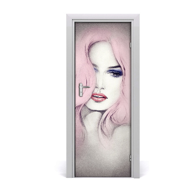 Fototapeta samolepiace na dvere Abstraktná žena