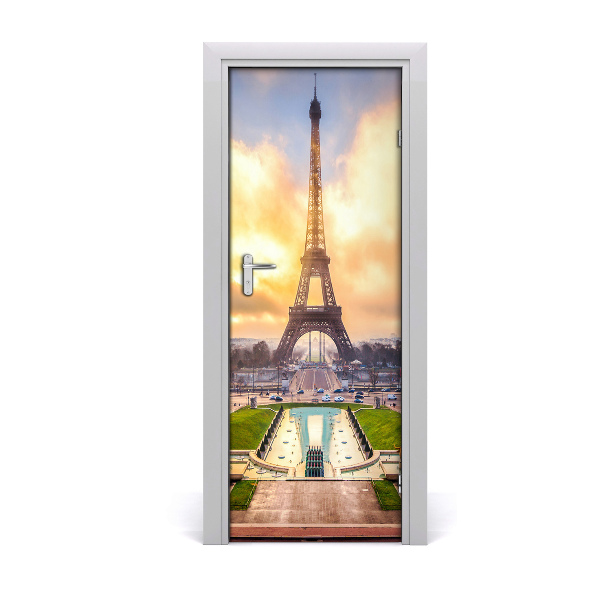 Fototapeta samolepiace na dvere Eiffelova veža Champs-Élysées