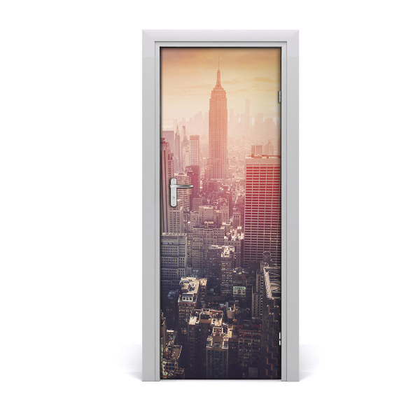 Fototapeta na dvere Panoráma New Yorku v hmle