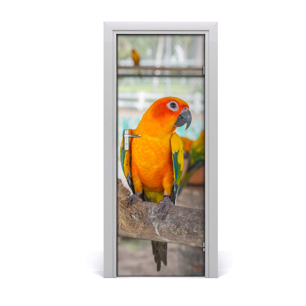 Fototapeta samolepiace na dvere Papagáj na konári