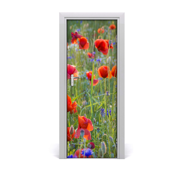Fototapeta samolepiace na dvere Poľné maky