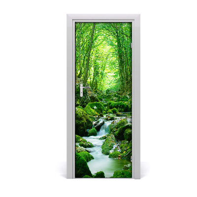 Fototapeta samolepiace na dvere Potok v džungli kamene