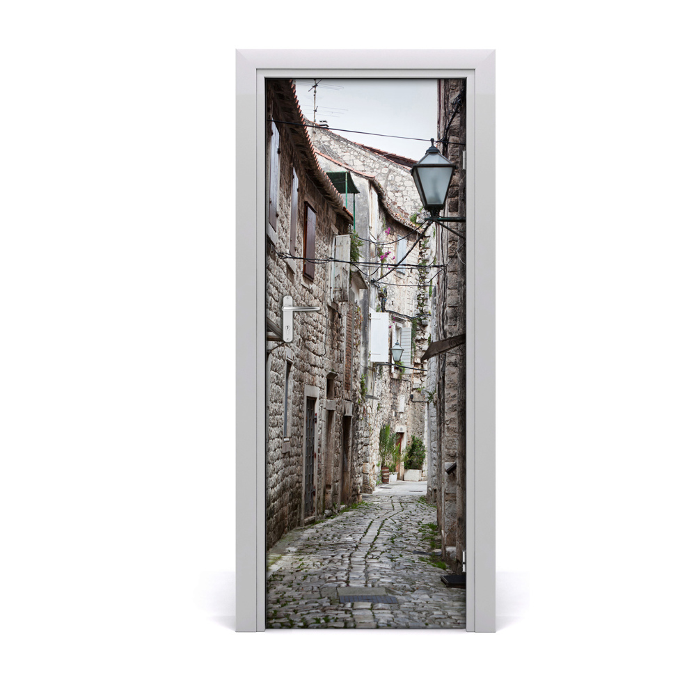 Fototapeta samolepiace na dvere Kamenná ulica Chorvátsko