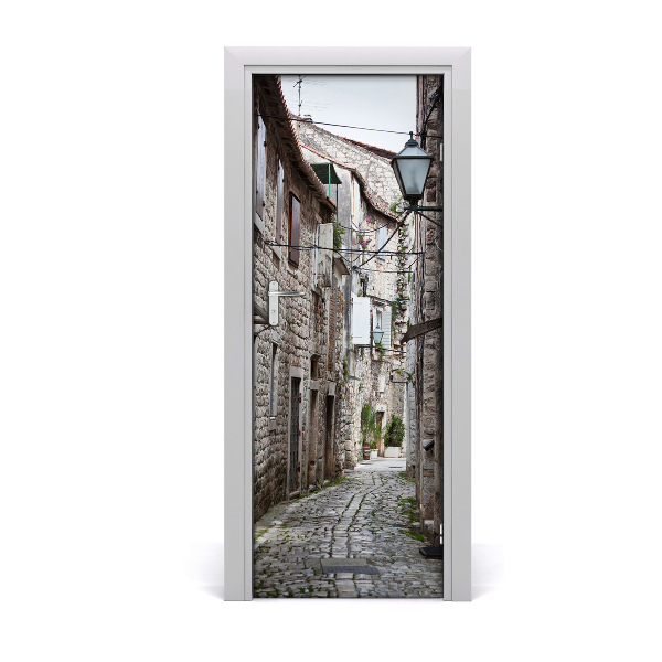 Fototapeta samolepiace na dvere Kamenná ulica Chorvátsko