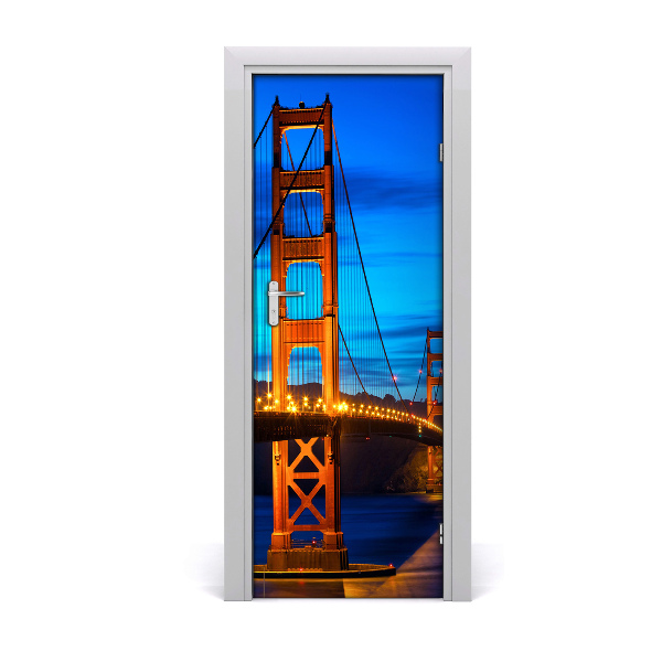 Fototapeta na dvere Most v San Franciscu za súmraku