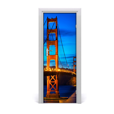 Fototapeta na dvere Most v San Franciscu za súmraku