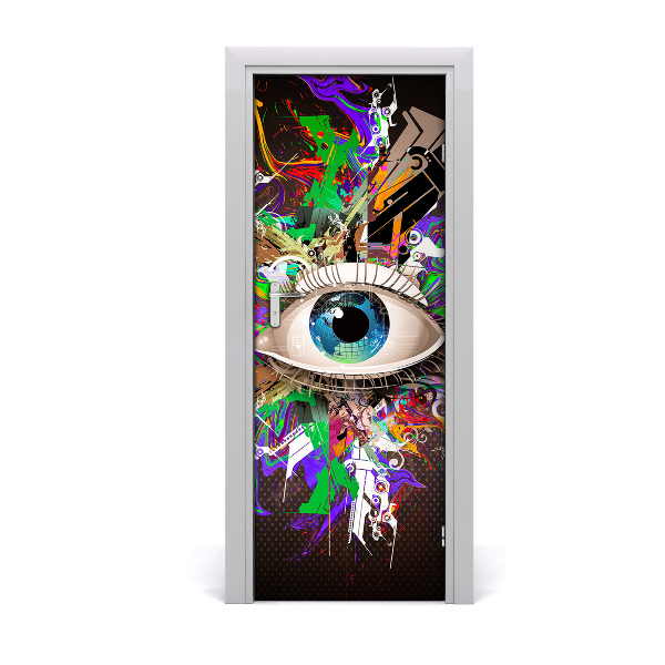 Fototapeta samolepiace na dvere Abstraktné oko