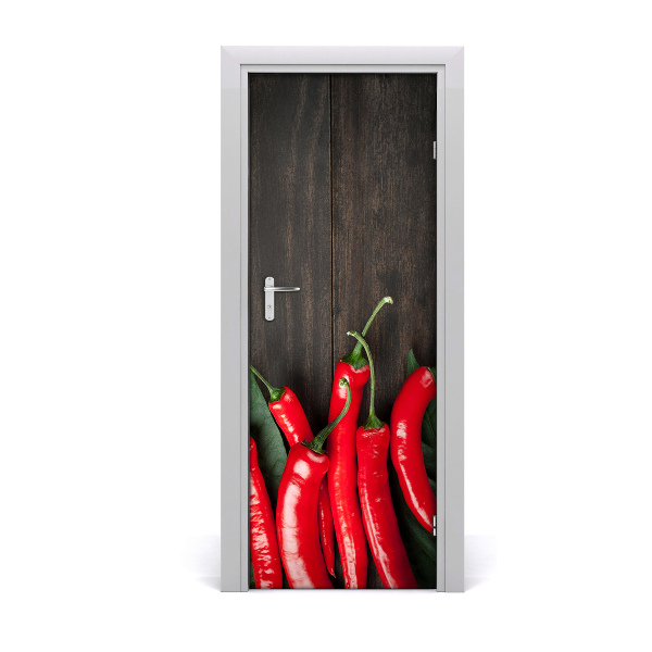 Fototapeta samolepiace na dvere Chilli papričky