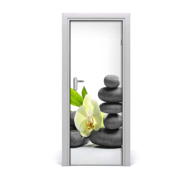 Fototapeta na dvere Kamene orchideí