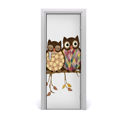 Fototapeta na dvere Sovy na konári